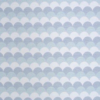 Schumacher Prairie Hills Fabric In Blues For Sale