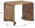 Contemporary Zendy Wicker Rattan Waterfall Accent Table in Honey Brown Wash For Sale - Image 3 of 8