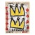 Two Kings Walk in - Original Pop Street Art Acrylic Painting on Newspaper by Gary John For Sale