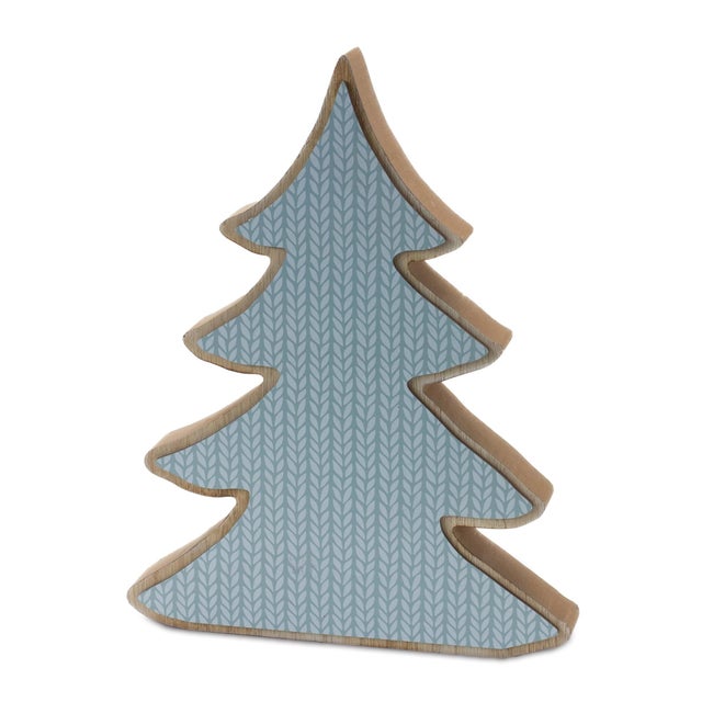 Kenneth Ludwig Chicago Wood Pine Tree Decor (Set of 2) For Sale - Image 4 of 5