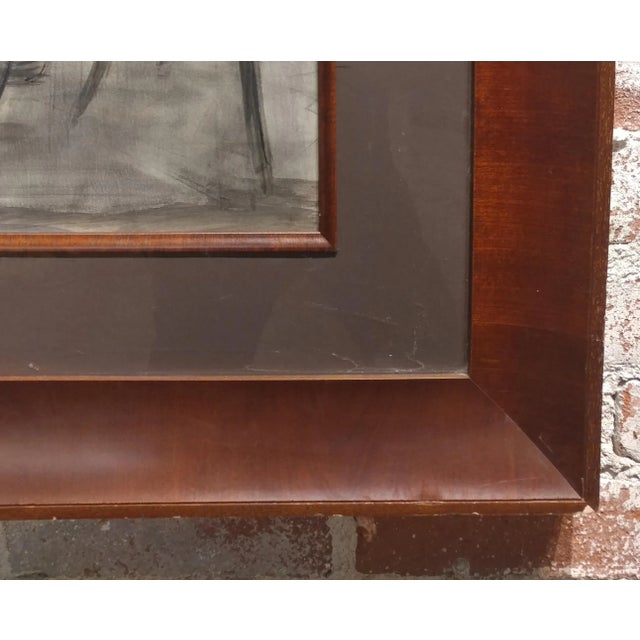 Gray Carl Hugo Beetz "Before the Race" Original Painting, Regionalist, 1939 For Sale - Image 8 of 10