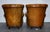 Vintage Art Deco Style Hand Dyed Leather Shell Chairs, Set of 2 For Sale - Image 16 of 17