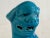Turquoise Ceramic Small Asian Turquoise Foo Dogs - a Pair For Sale - Image 8 of 10