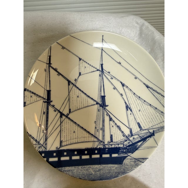 Ceramic Caskata Rigging Small Plates, Set of Six For Sale - Image 7 of 12
