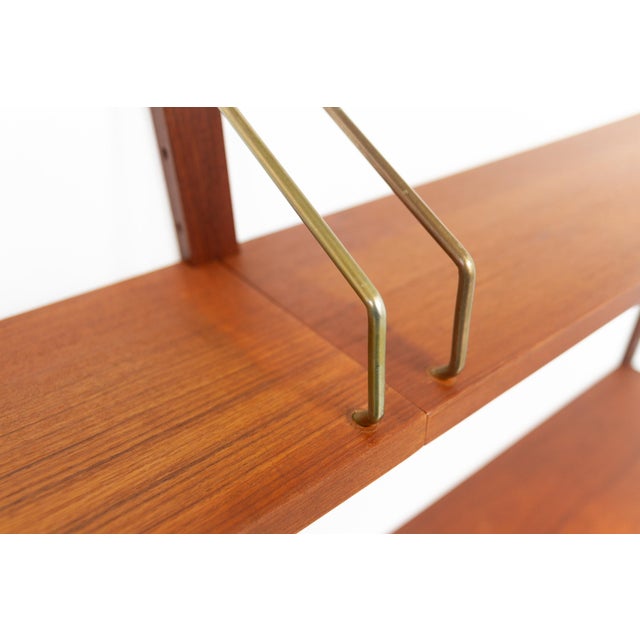 Danish Modern 3-Bay Modular Teak Wall Unit by Poul Cadovius for Cado, 1960s. For Sale - Image 18 of 18
