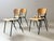 Stackable Studio Chair with Black Lacquered Steel Frame, 1990s For Sale - Image 13 of 17