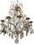 Italian Mid-20th Century Italian Wrought-Iron Chandelier With Rock Crystal For Sale - Image 3 of 5