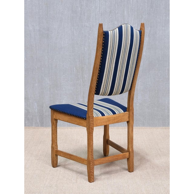 Vintage Danish Oak Dining Chairs by Henning Kjærnulf for Nyrup Furniture Factory, 1960s, Set of 6 For Sale - Image 9 of 16