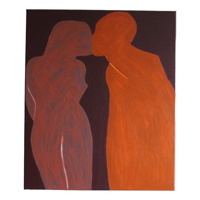 Bodasca, A Kiss, 2026, Acrylic on Canvas For Sale