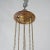Antique Victorian Cut To Clear Cranberry Glass & Brass Hanging Hall Light Circa 1880 For Sale - Image 10 of 11