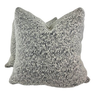 “Tigres” Alpaca Wool in Cream 22” Pillows-A Pair For Sale