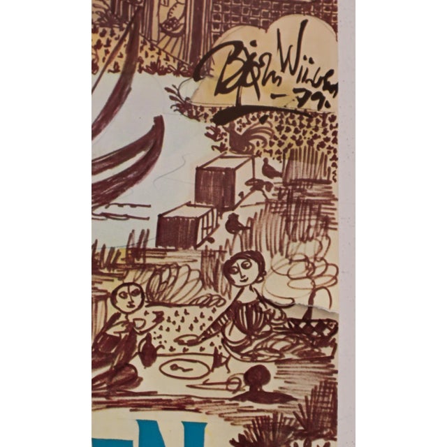 1970s 1979 Danish Bjorn Wiinblad Ballet Poster - Cramér Baletten For Sale - Image 5 of 6