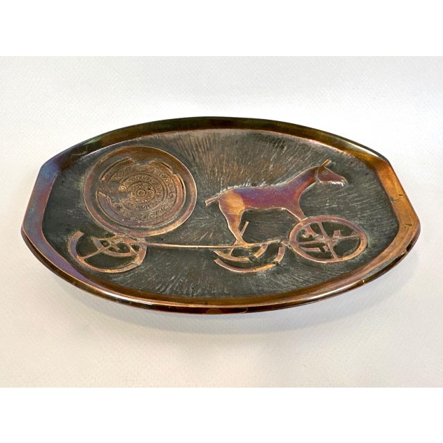 Vintage Bronze Plate by N. Dam Ravn for Nordisk Malm, 1960s For Sale - Image 6 of 7