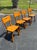 A handsome set of four authentic Cushman Colonial Creations dining chairs, crafted from solid maple in Bennington, Vermont...