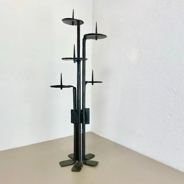 Article: Brutalist candleholder Origin: Germany Design producer: Manfred Bergmeister, Kunstschmiede Ebersberg Material:...