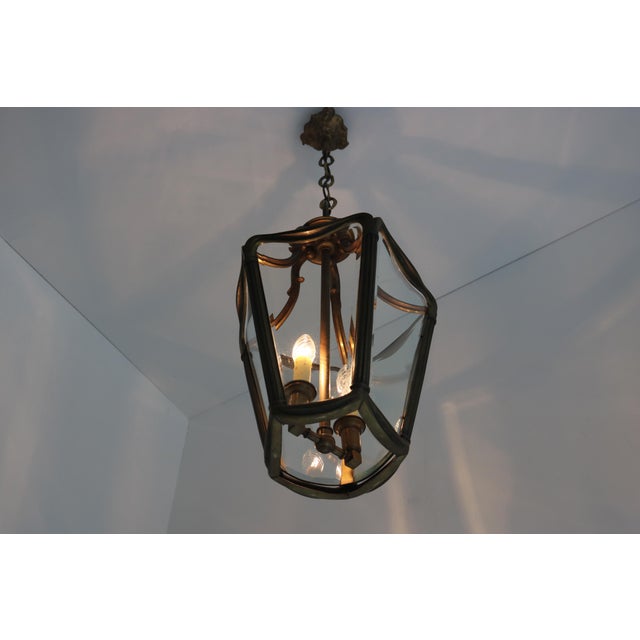 Edwardian Jugendstil Hall Pendant Lantern, 1890s For Sale - Image 5 of 12
