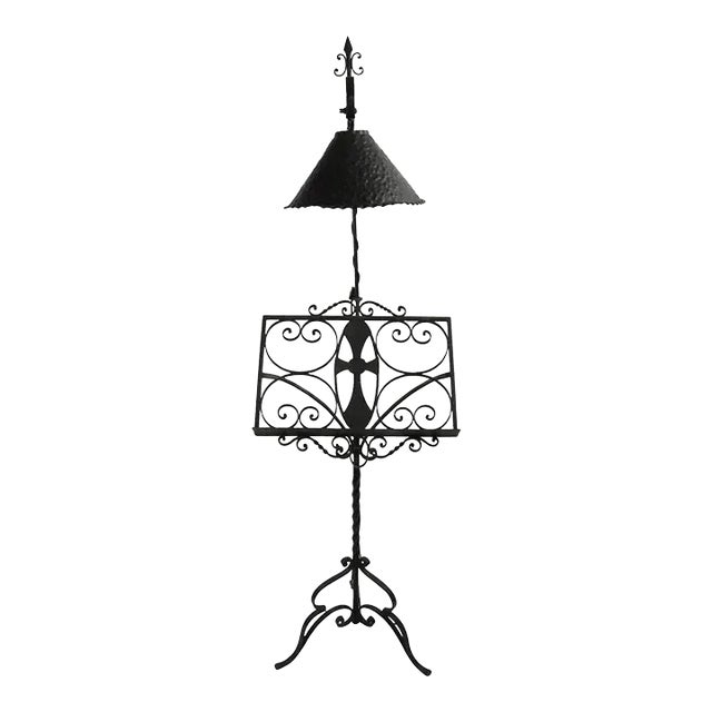 Gothic Arts & Crafts, Wrought Iron Bible, Bookstand, Lecturn, Maitre D Stand For Sale