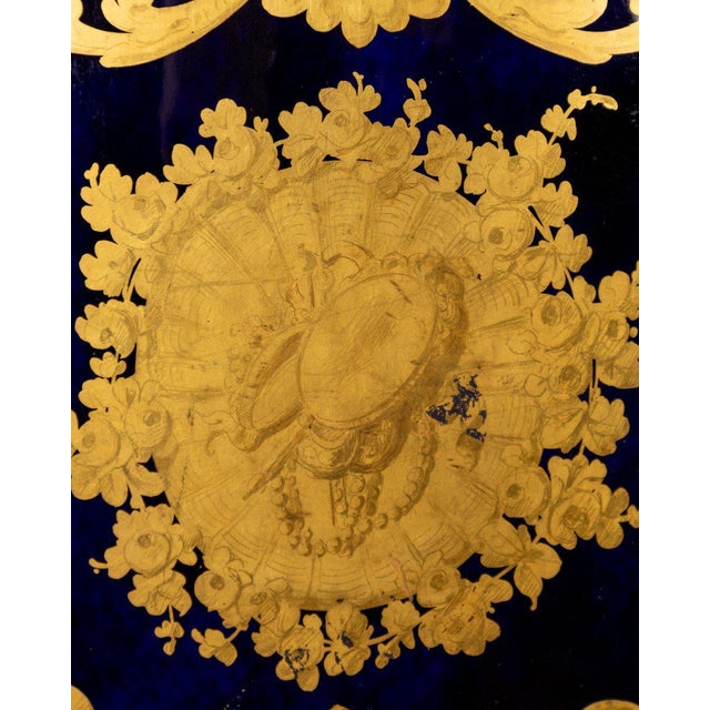 Large Sèvres Porcelain and Gilt Bronze Vases with Floral Bouquets, 1800s For Sale - Image 9 of 13