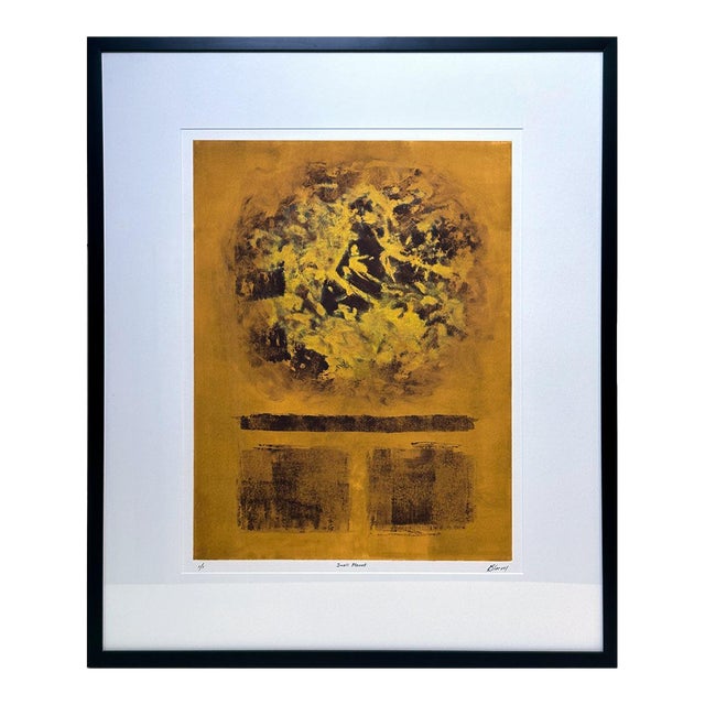 Bruce J. Bloom Small Planet Monotype 26 X 32 For Sale