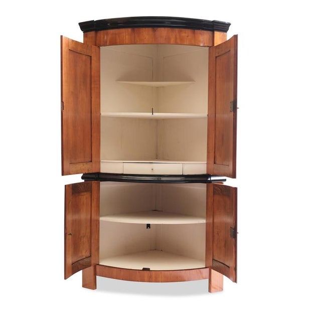 Biedermeier Corner Cabinet, Southern Germany, 1810 For Sale - Image 3 of 10