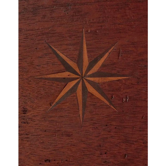 Wood Antique George III Inlaid Mahogany Knife Box Tantalus Decanter Set For Sale - Image 7 of 7