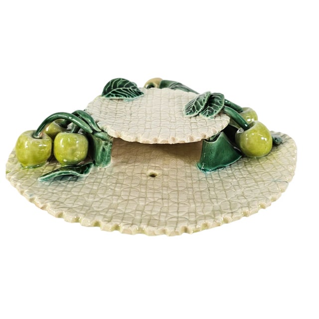 McCall Green Yellow Ceramic Fruits Wall Pocket Décor For Sale - Image 4 of 7