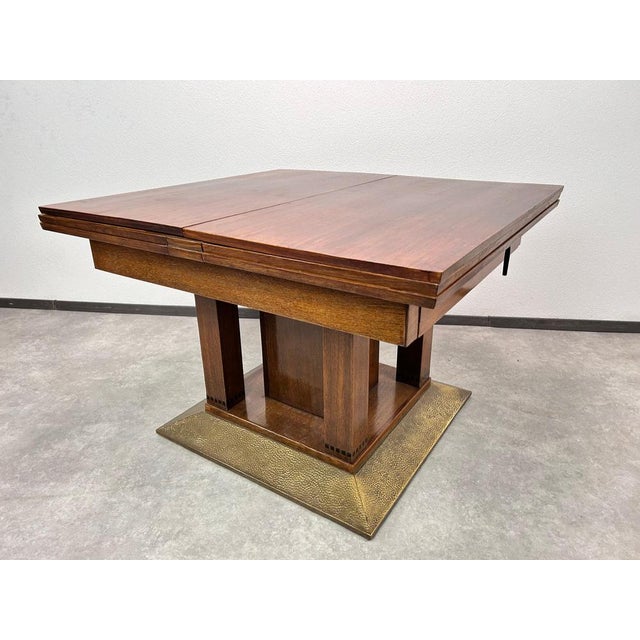 Wood Large Antique Dining Room Table by Joseph Maria Olbrich, 1890s For Sale - Image 7 of 12
