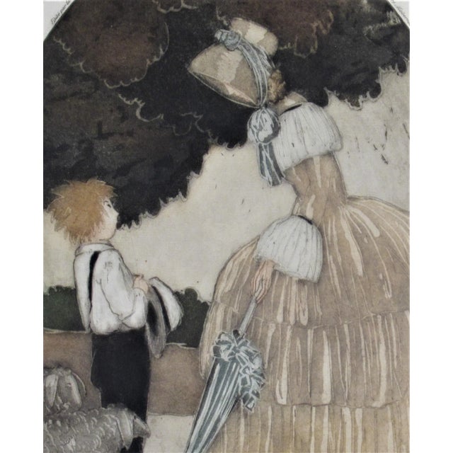 Art Nouveau Sylvain Sauvage, Personages with Lambs, 1924 For Sale - Image 3 of 6