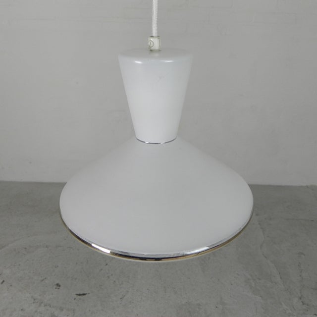 Gold Pendant Lamp Ufo Model with Glass Shade, 1950s For Sale - Image 8 of 13
