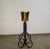 Hollywood Regency 1980’s Hollywood Regency Black & Brass Plant Stand & Planter For Sale - Image 4 of 12