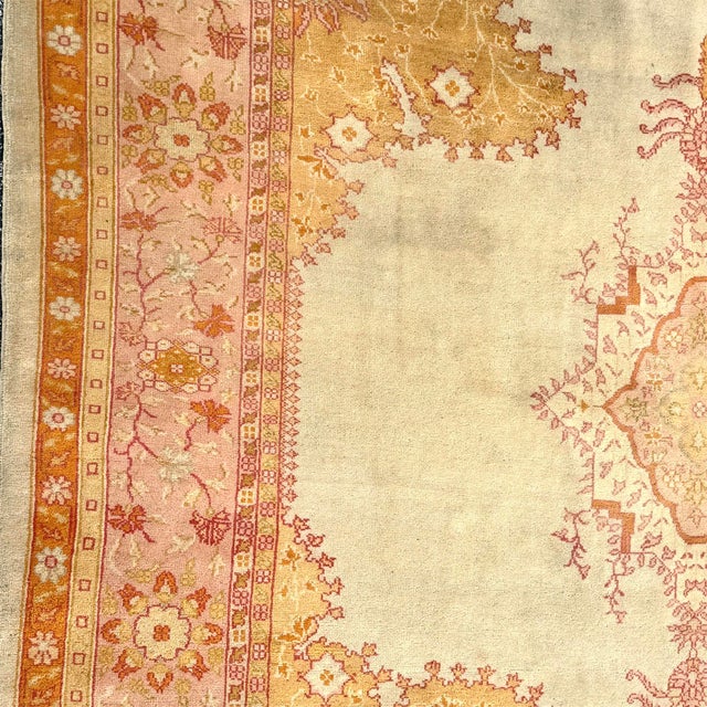 Large Turkish Oushak Rug For Sale - Image 4 of 12