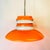 1970s Space Age Scandinavian Modern Orange Metal Light Fixture, 1970s For Sale - Image 5 of 15