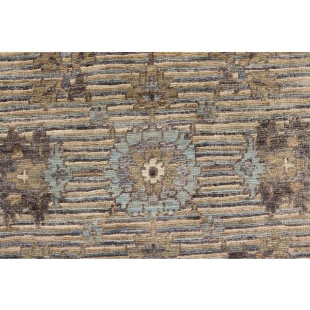 2010s Modern Gabbeh Gray/Blue Wool Rug - 4'7'' X 6'6'' For Sale - Image 5 of 10