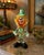 Whimsical vintage Italian art glass clown figurine by Tuscany, retaining its original “Tuscany Made in Italy” label. This...