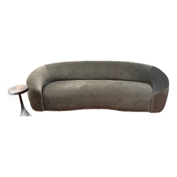 Maiden Home - The Chelsea Sofa in Performance Velvet Slate For Sale