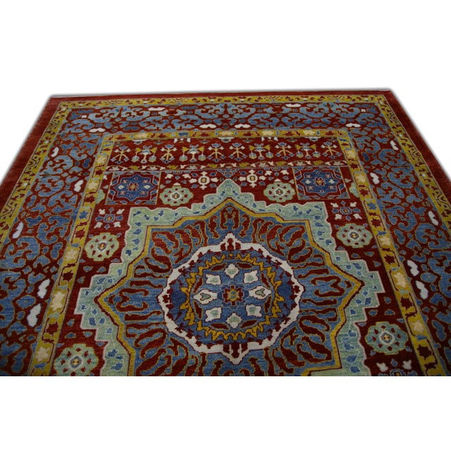 Modern Turkish Fine Woven Oushak Rug 8'3" x 9'11" For Sale - Image 4 of 7