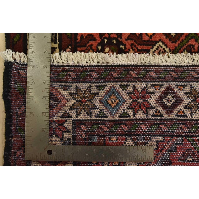 Hamedan Runner 2’4” X 9’7” Red Wool Vintage Tribal Hand-Knotted Rug For Sale - Image 13 of 13
