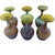 Mid-Century Modern Vintage Hebron Phoenician Handblown Glass Wine Goblets - Set of Six For Sale - Image 3 of 7