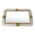 Barovier & Toso Twist Murano Glass and Brass Tray For Sale