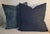Early 21st Century Pair of Vintage Indigo Linen Pillows For Sale - Image 5 of 6
