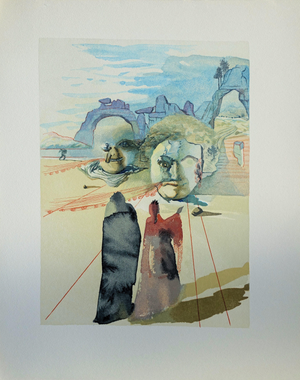 Salvador Dali, Avarice et prodigalité, Etching