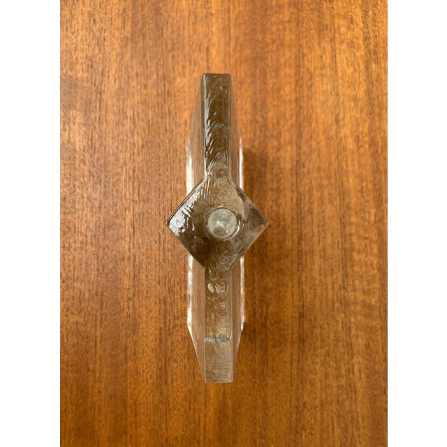 Mid-Century Modernist Glass Block Vase, 1960s For Sale - Image 8 of 18