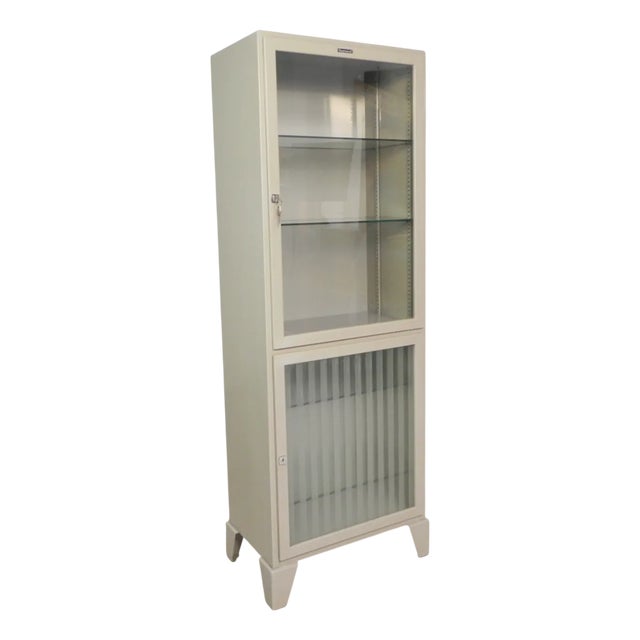 Steel Doctors Cabinet from Oostwoud Fabrieken Franeker, 1960s For Sale