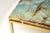Blue Vintage Italian Brass and Marble Side Tables, 1970s, Set of 2 For Sale - Image 8 of 10