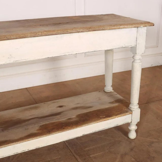 French Original Painted Drapers Console, 1890s For Sale - Image 4 of 9