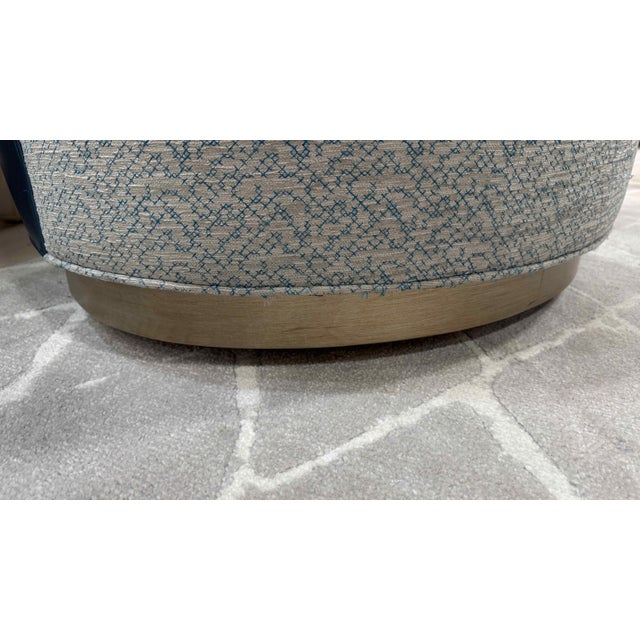 Kravet Provo Swivel Chairs, a Pair For Sale - Image 12 of 15