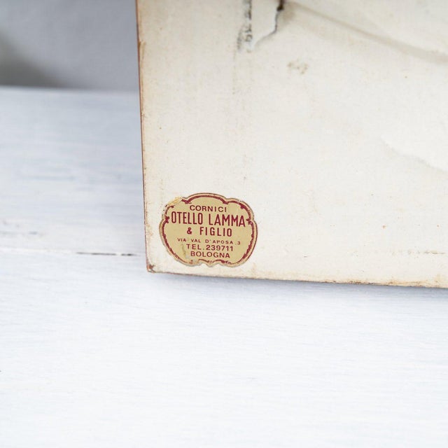 Vintage Photo Frame in Wood with Antique Photo, 1980s For Sale - Image 4 of 6
