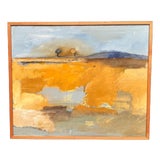 Peter Prütz, Landskapskomposition, 1950s, Oil Painting on Panel, Framed For Sale