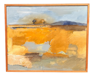 Peter Prütz, Landskapskomposition, 1950s, Oil Painting on Panel, Framed