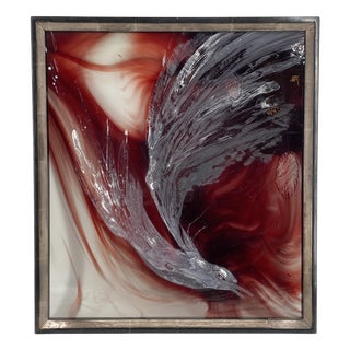 Renate Groß, Vogel Rock, 1985, Painting on Glass For Sale